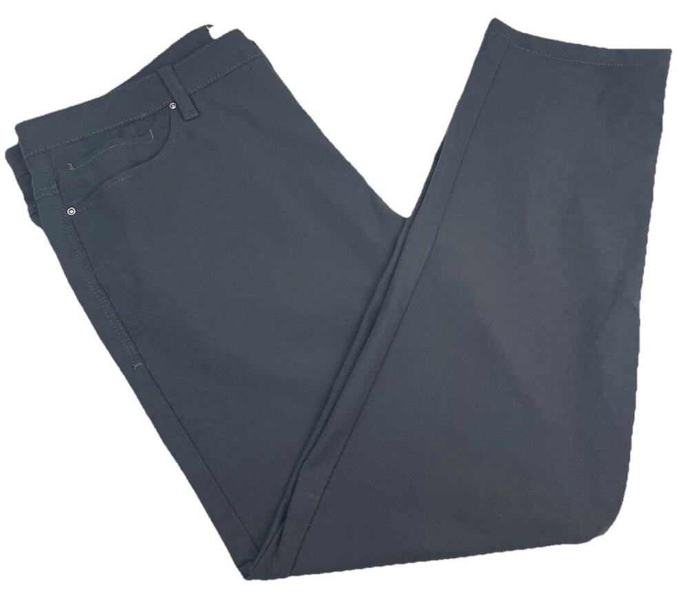 Sene Pants Mens 36x28 Flex Tech Stretch Dress Chino Performance Golf Slim Blac